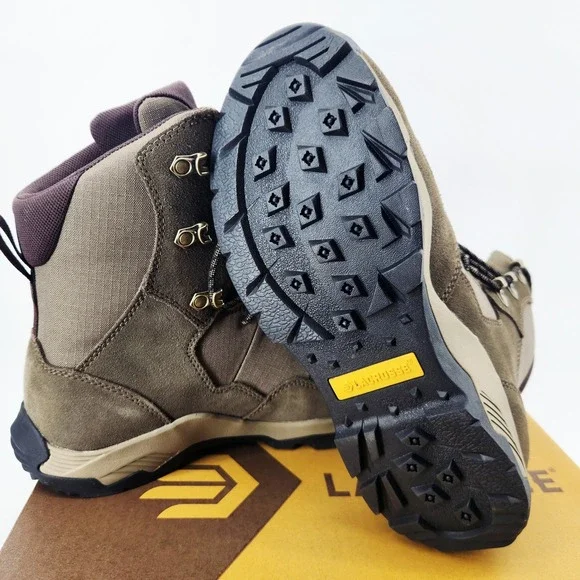 Lacrosse Mens 9 Ridgeback 8 Brown Waterproof Leather Nylon Hiking Boots 504220